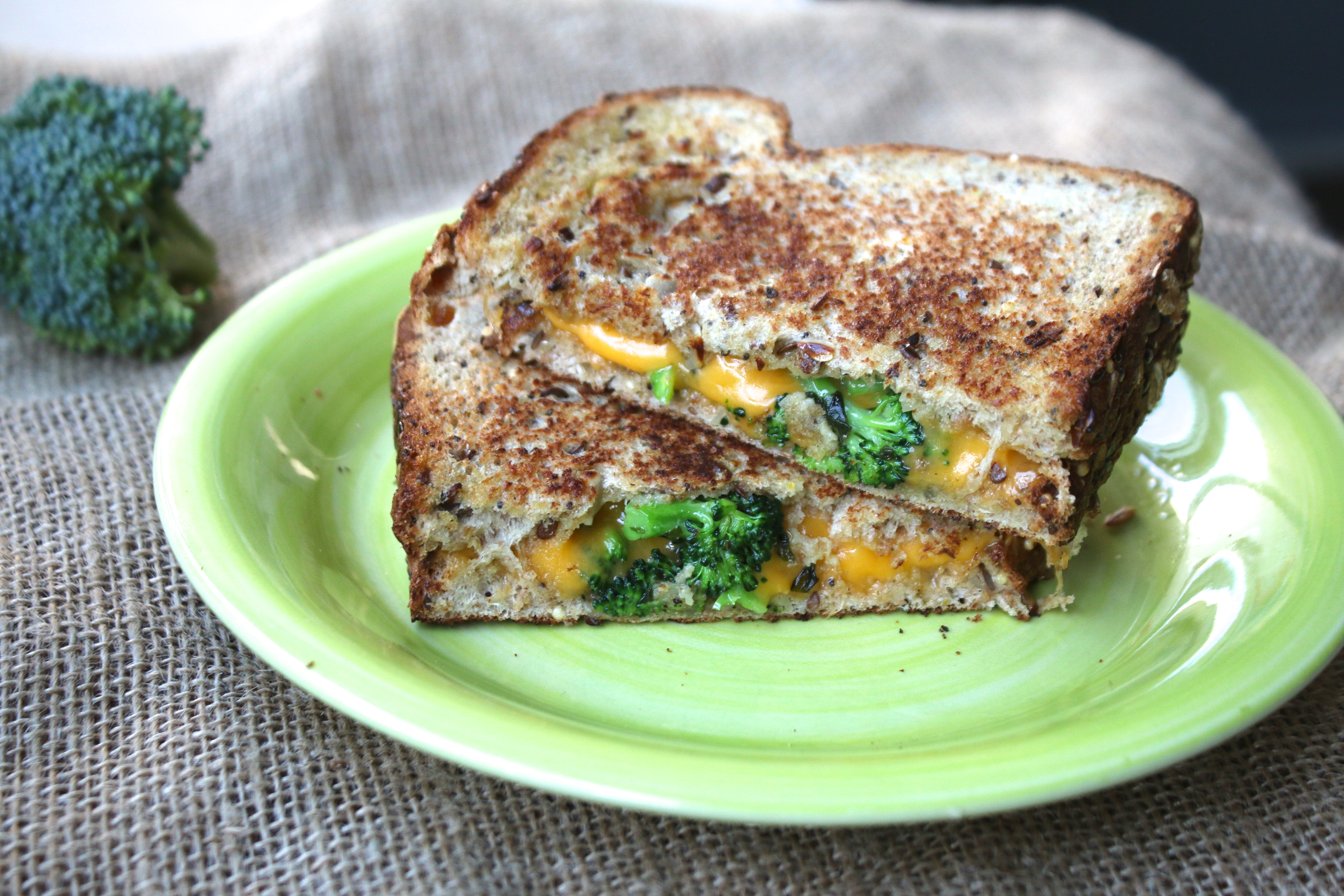 Broccoli Cheddar Grilled Cheese Back to the Roots Blog